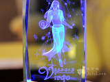惟有爱 七彩梦幻水晶内雕 <em>处女座</em> nd101 惟有爱