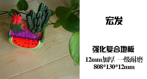 只需58.00元包邮，即可买到原价78.00元的宏发强化地板X506欧洲枫木色 规格808*130*12mm，限时包物流，家用一级耐磨，环保基材，12毫米厚度脚感稳更结实，可用于地暖，耐脏易打理，简约田园风格首选。