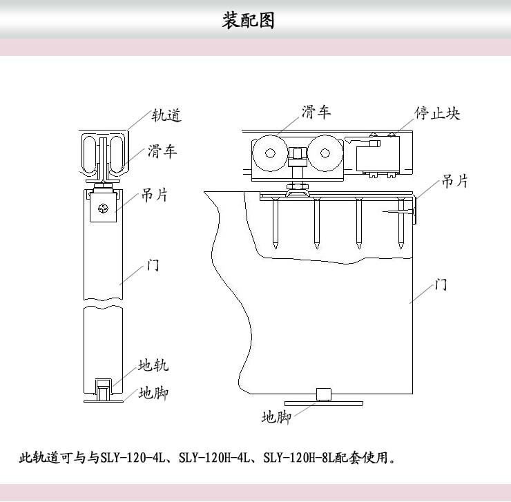 龙业120型 静音仿钢吊轨 分米/吊门滑轨/推拉门滑轨/移门轨道/滑道