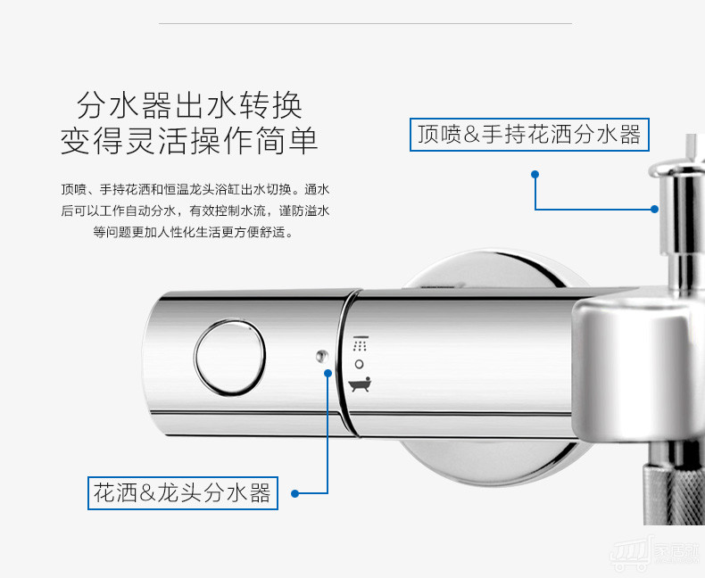 高仪grohe维达利恒温淋浴花洒套装27860001
