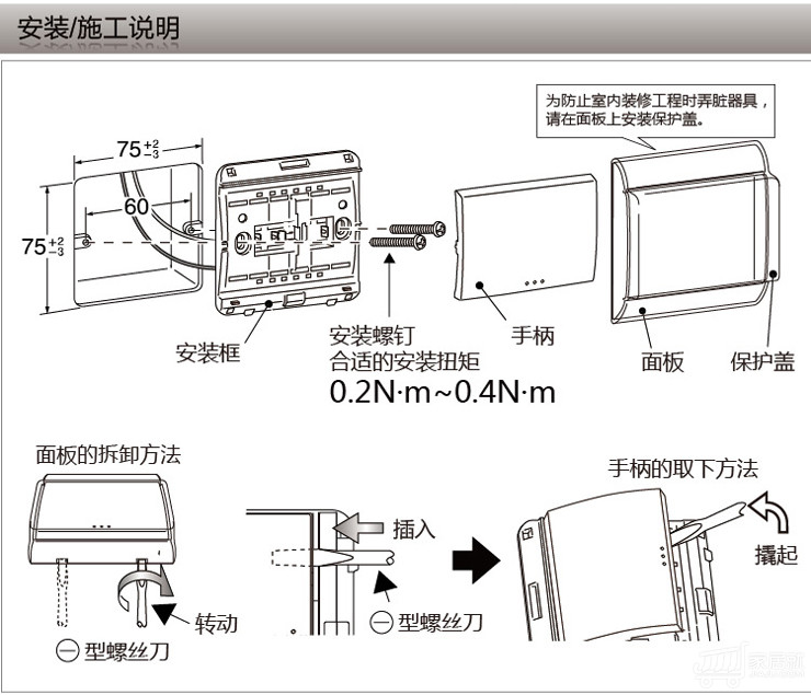 panasonic/松下 电工开关插座面板 新适佳系列 16a三孔插座空调用插座