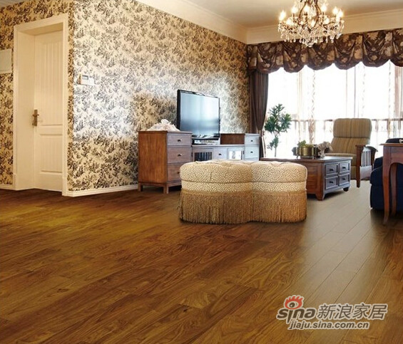 安信地板 非洲花梨100%全实木地板