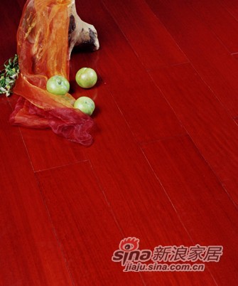 宏鹏地板金铂面防潮实木系列―甘巴豆WFT-22-02A-0