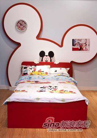 迪士尼儿童彩色家具－顽皮米奇床-0