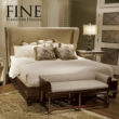FINE精制美式现代家具实木框架带软靠美式乡村双人床床品质保证