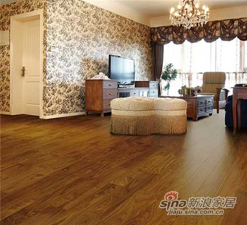 安信非洲花梨木（刺猬紫檀） 美式古典实木复合地板
