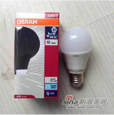 欧司朗 OSRAM 星亮2代经典A型LED节能灯泡