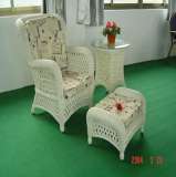 凰家御器单人沙发组合三件套小茶几脚凳藤家具藤椅NH-R020