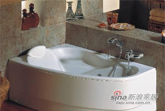 乐家卫浴威泰角形普通浴缸
