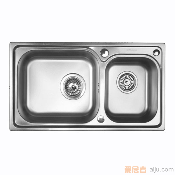 GORLDE优质不锈钢水槽／洗菜池 巴赫系列2028FY（大小盆）2