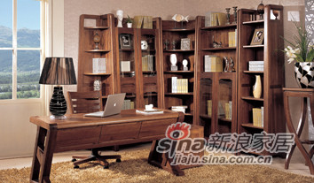 北美VH01-8组合书柜VH01-7办公桌-0