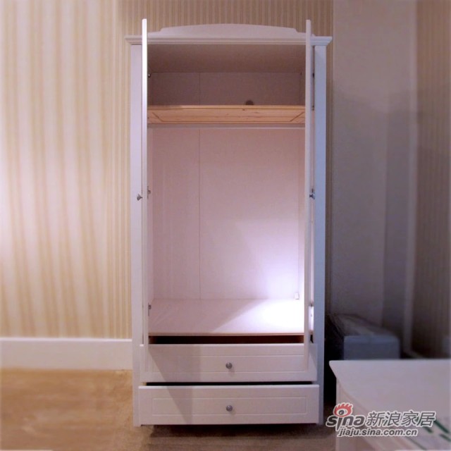 【新干线】板木烤漆两门衣柜衣橱立柜储藏柜-2