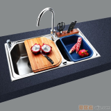 GORLDE优质不锈钢水槽／洗菜池 欧雅系列OY02（大小盆）