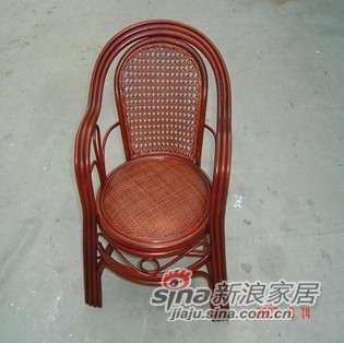 凰家御器藤椅餐椅休闲椅办公椅扶手椅藤家具NH-Y035-0