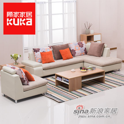 顾家家居 布艺沙发 客厅布沙发家具B001