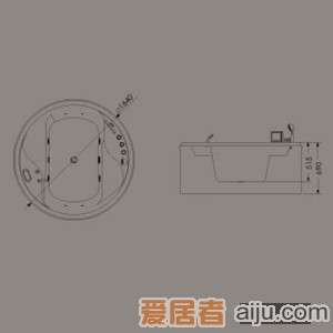 惠达-HD1112-DS按摩浴缸2