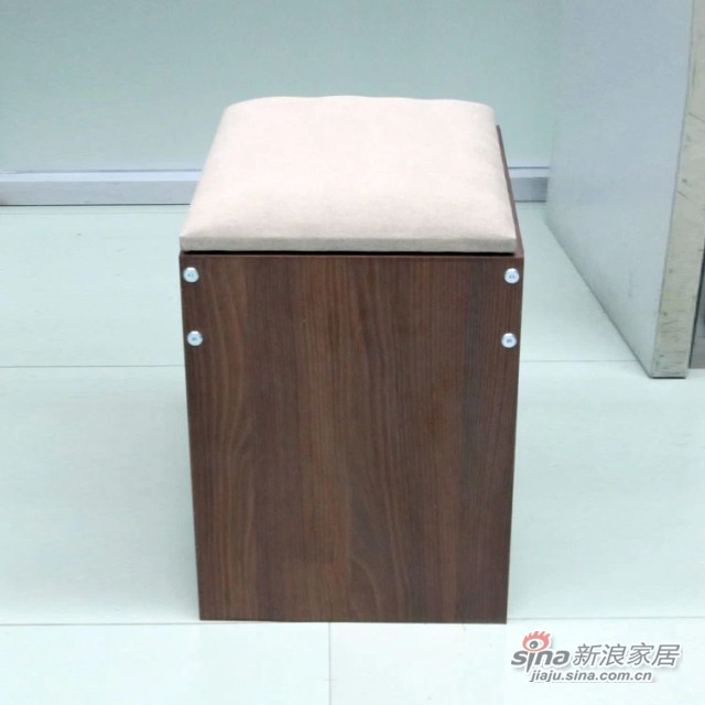 【新干线】板木软座垫梳妆凳休闲凳方凳-3