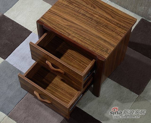 现代中式实木卧室床头柜 -1