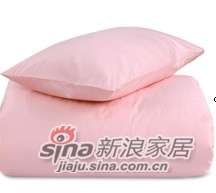 MLILY床上用品特价套件全棉斜纹活性印染炫彩三件套（粉红）-0