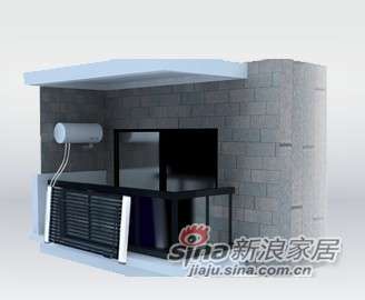 华扬蓝圭阳台壁挂太阳能（家庭单机）