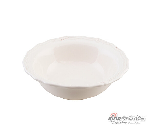 花边陶瓷汤碗-0