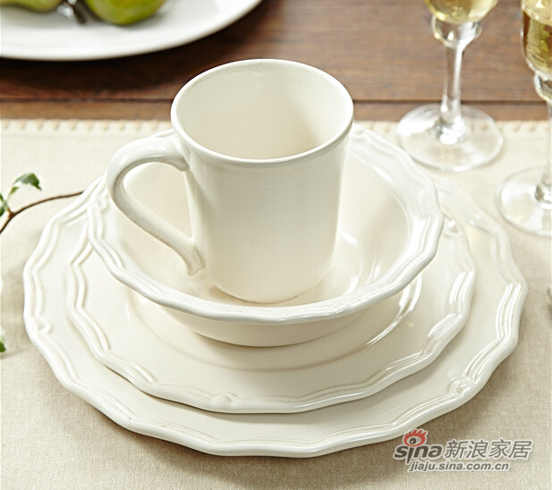花边陶瓷汤碗-2