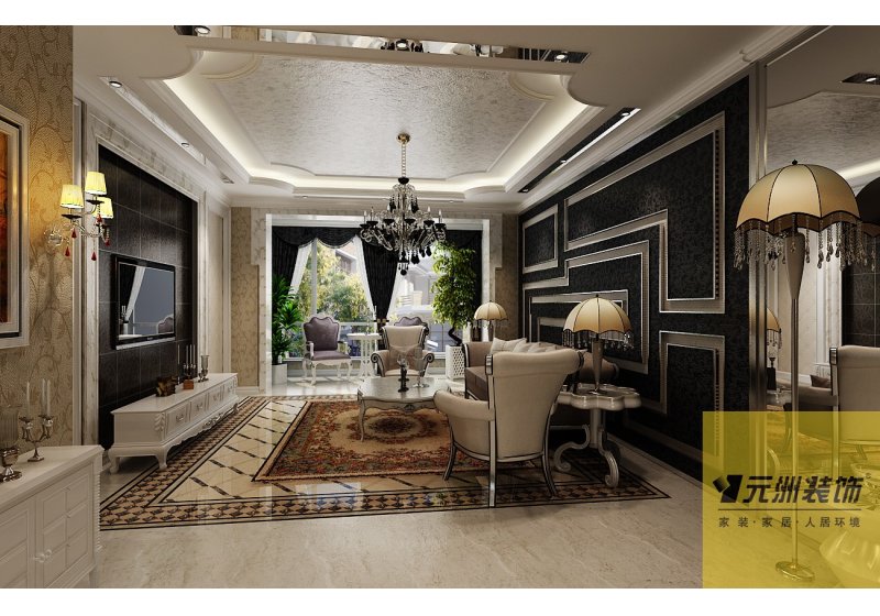 客厅空间与客房的衔接更增加体现空间的灵动性。