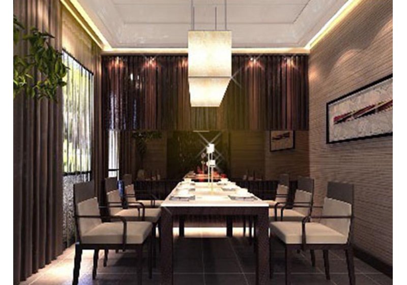 略带装饰味道的现代家具，大的餐桌，给人以简单温馨的酒店感觉。