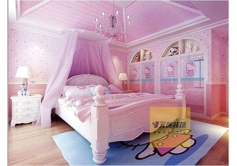 客卧都是相对比较简单，主要是女儿房的设计根据建筑条件，做了一个公主房。