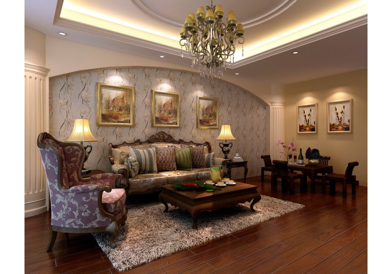 美式家具主要以深色为主，奢华中又带点古典的气息。
