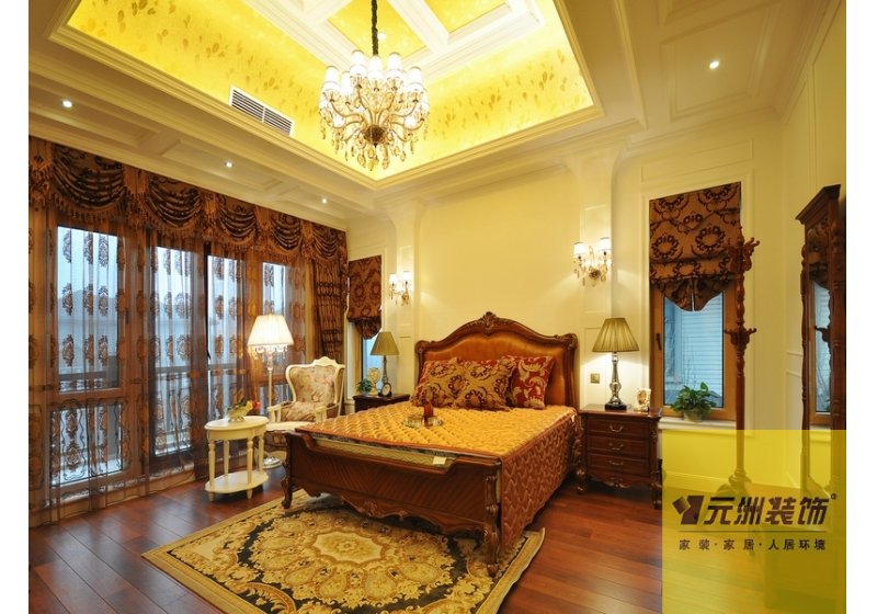 卧室宁静和优雅，充分体现了低调奢华高品位和高品质的私人生活 