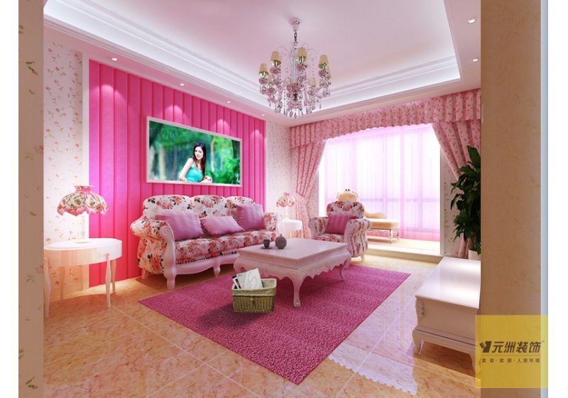 粉色的卧室，真的是很甜美啊