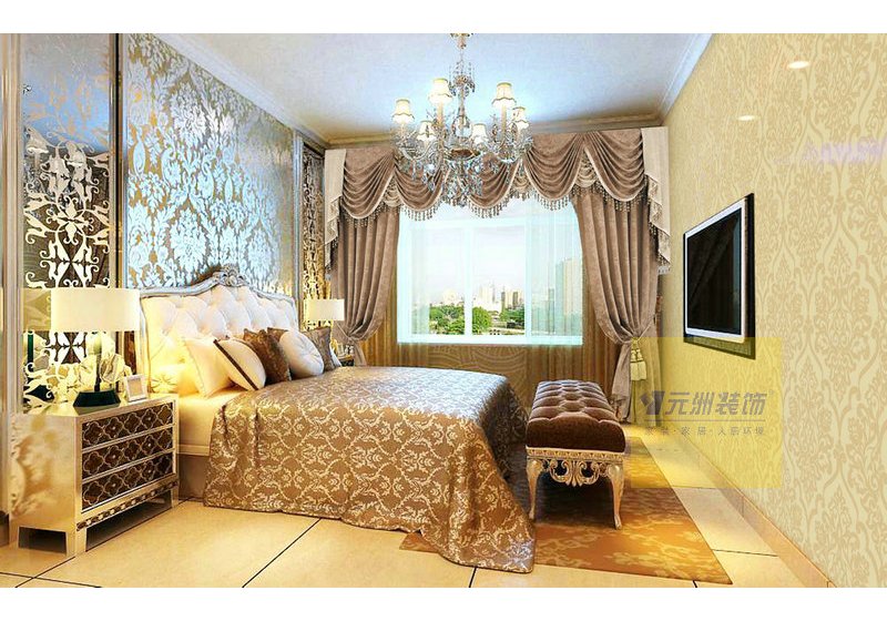 卧室空间弥漫着舒适、华贵和优雅的韵味。彰显着品位独到的高雅生活方式。以相应的小配饰，塑造出舒适淡雅的空间气质，制造出华贵的氛围。 
