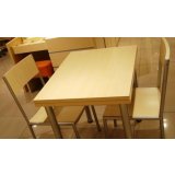 五木板式家具旋转餐桌（折叠）WD-64