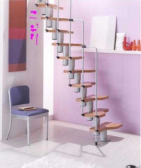 品家斯比瑞特银色系列钢木楼梯