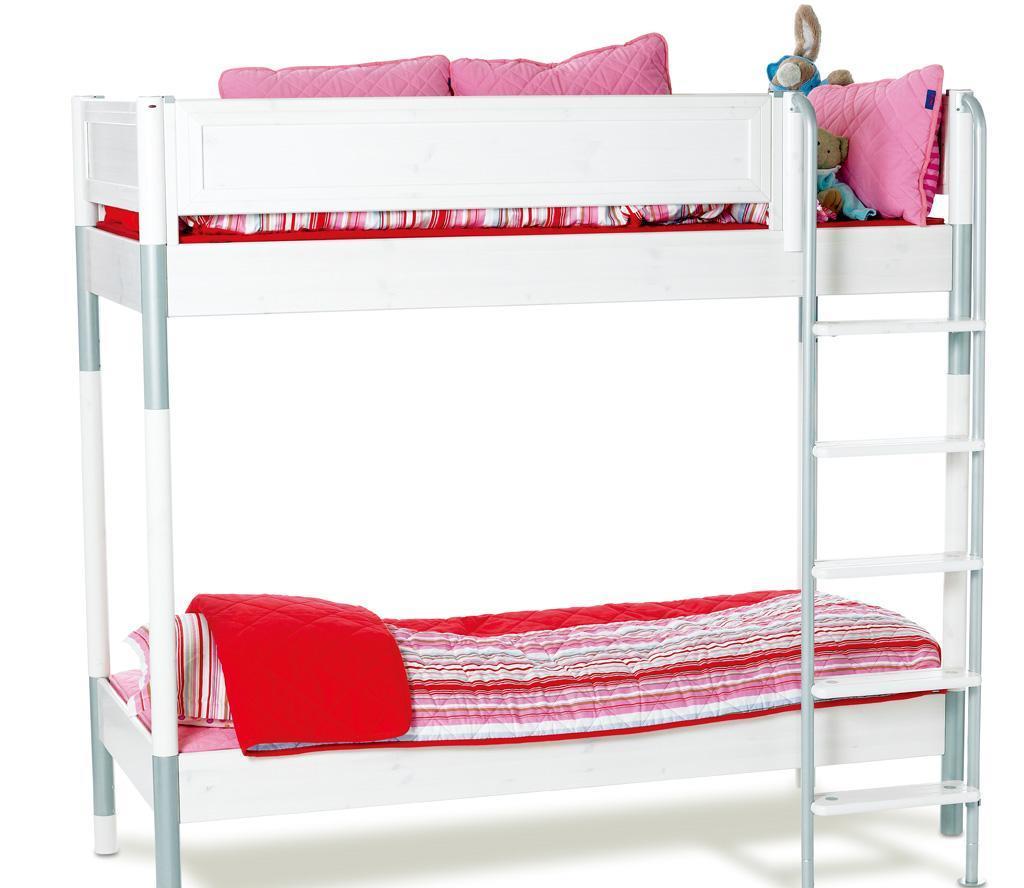 丹麦芙莱莎儿童家具双层床组合BARRY2（白色）BARRY2