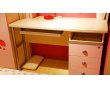我爱我家儿童家具FG10-AA+G+W组合书桌(粉红色+