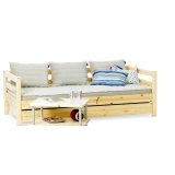 丹麦芙莱莎儿童家具简单床组合NENA2（本木色）