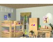 爱心城堡儿童家具双层床J022-BD1