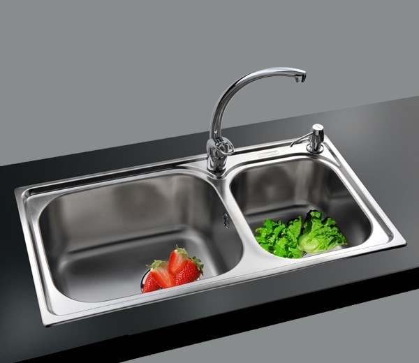 GORLDE优质不锈钢水槽／洗菜池 银莱茵系列2028F2028FL