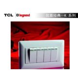 TCL-LEGRAND优雅经典K系列KG-34-1-2DY四开荧光