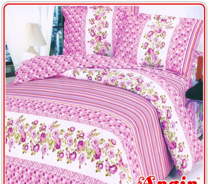 安寝家纺情花相伴高级斜纹床上用品四件套情花相伴